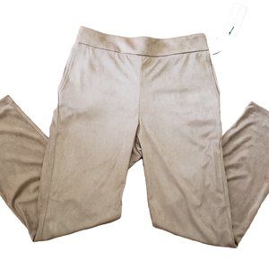 Maison d Amelie Women's Small Brown Velour Pull On Ankle Pants NWT $159